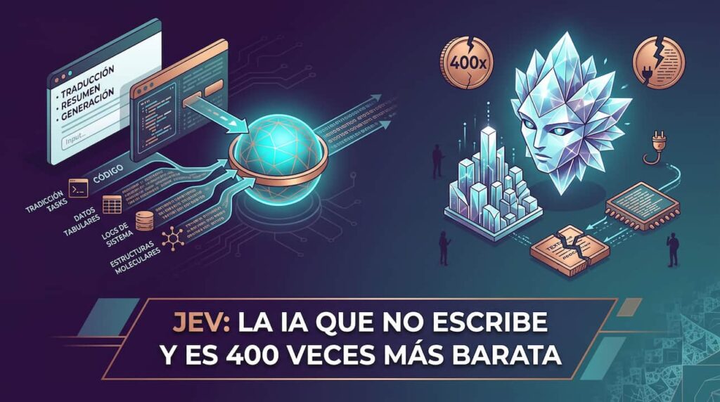 Jev: la IA que no escribe y es 400 veces más barata