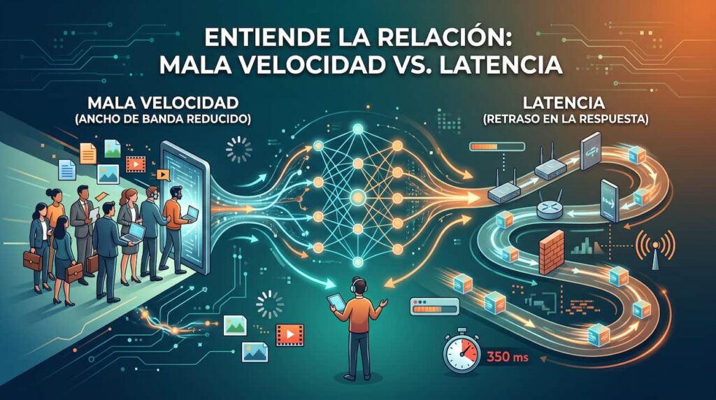 Mala velocidad de Internet y latencia: qué relación tienen