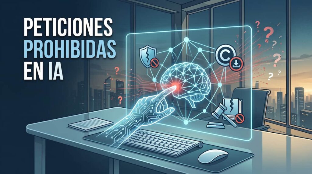 Peticiones prohibidas en IA: qué no pedir a ChatGPT para evitar problemas legales