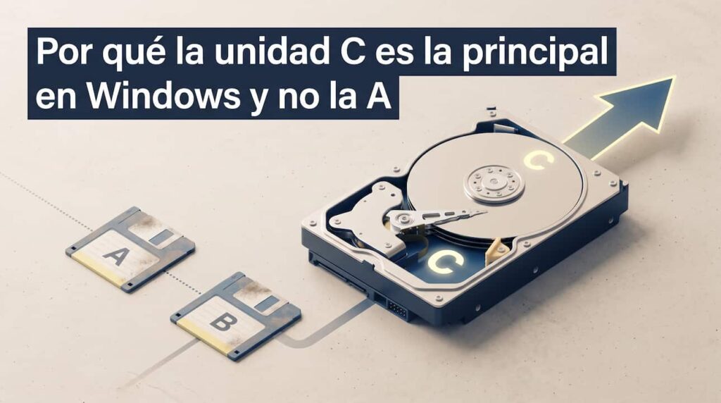 Por qué la unidad C es la principal en Windows y no la A