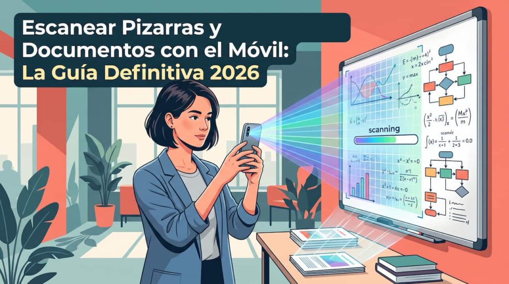 Escanear Pizarras y Documentos con el Móvil: La Guía Definitiva 2026