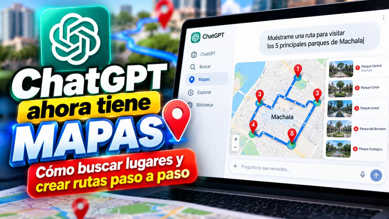 Cómo usar los mapas de ChatGPT para buscar lugares y crear rutas