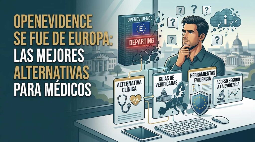 OpenEvidence se Fue de Europa: Las Mejores Alternativas para Médicos