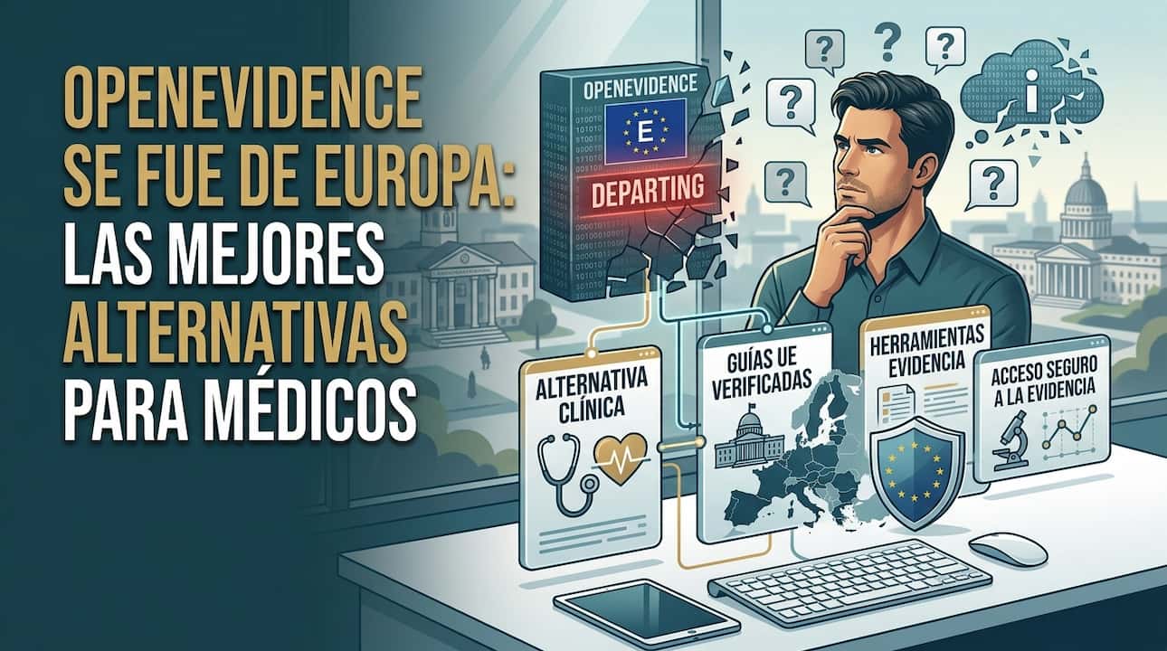 OpenEvidence se Fue de Europa: Las Mejores Alternativas para Médicos