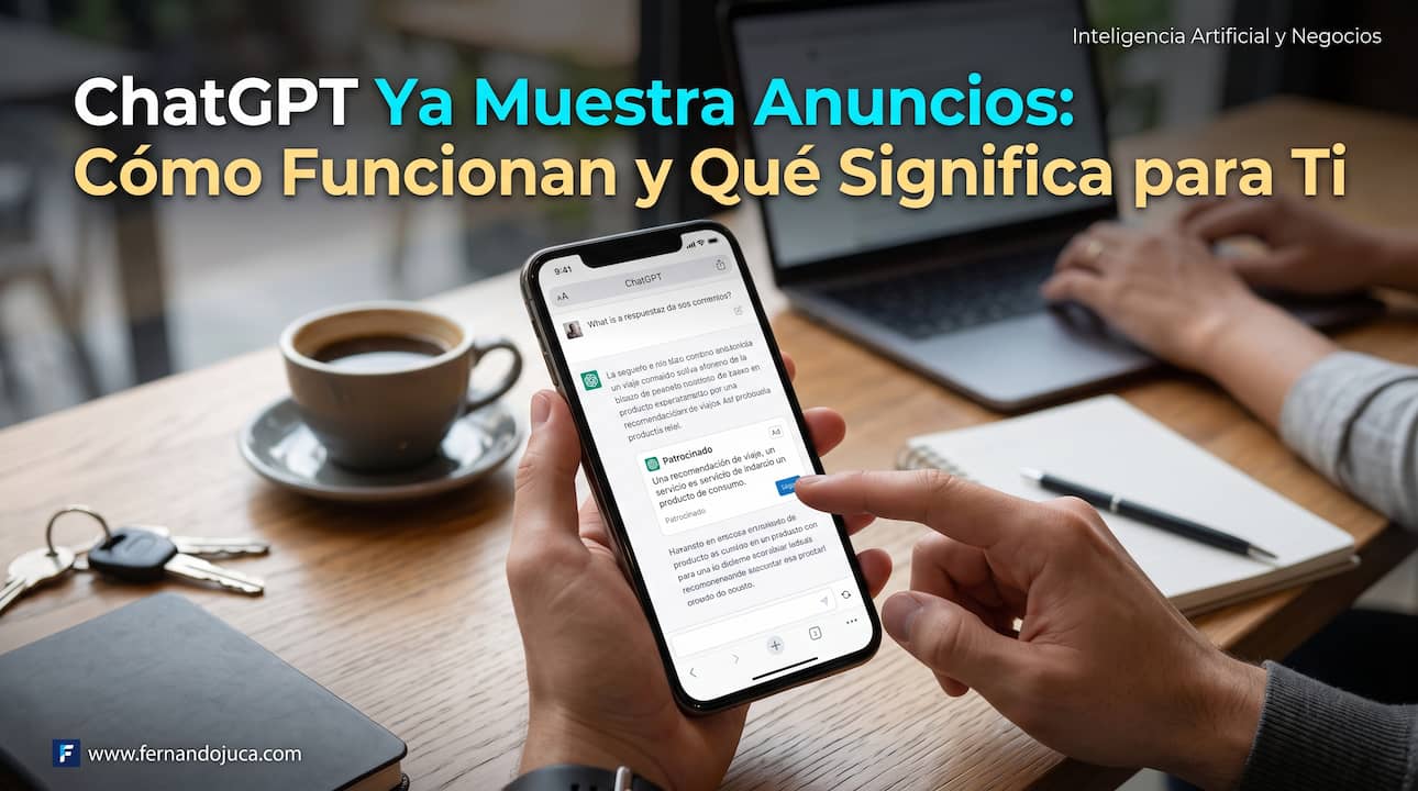 ChatGPT Ya Muestra Anuncios: Cómo Funcionan y Qué Significa para Ti