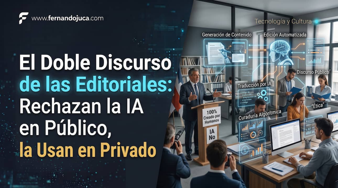 El Doble Discurso de las Editoriales: Rechazan la IA en Público, la Usan en Privado