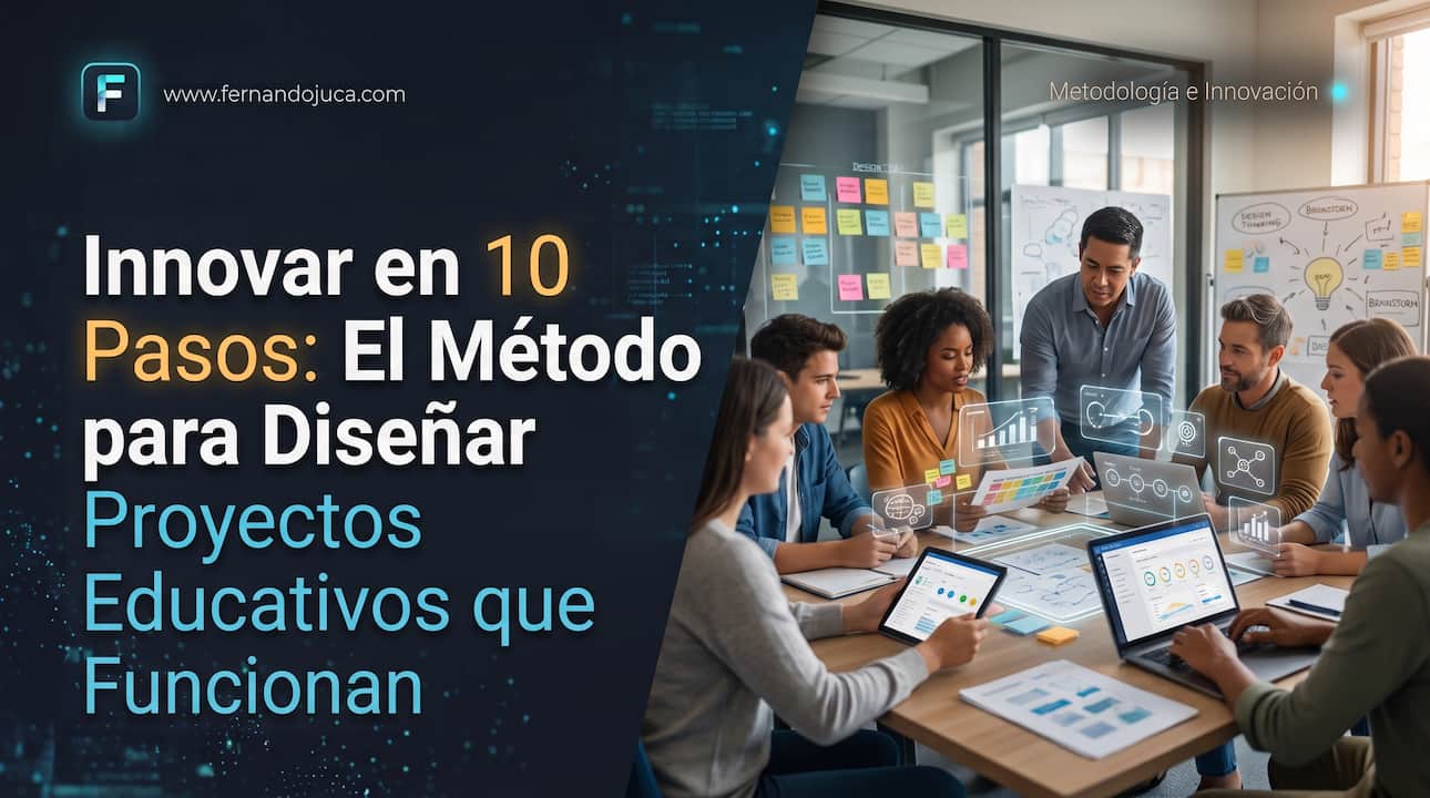 Innovar en 10 Pasos: El Método para Diseñar Proyectos Educativos que Funcionan