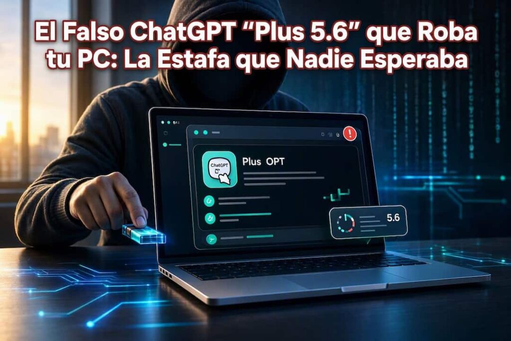 El Falso ChatGPT «Plus 5.6» que Roba tu PC: La Estafa que Nadie Esperaba