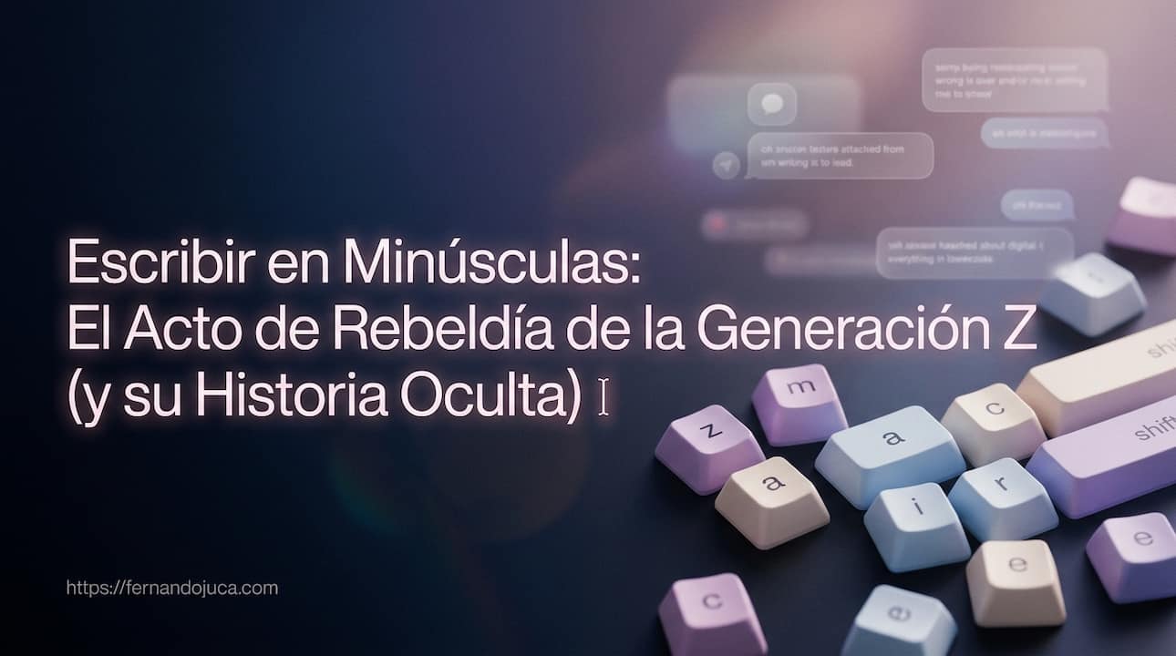 Escribir en Minúsculas: El Acto de Rebeldía de la Generación Z (y su Historia Oculta)