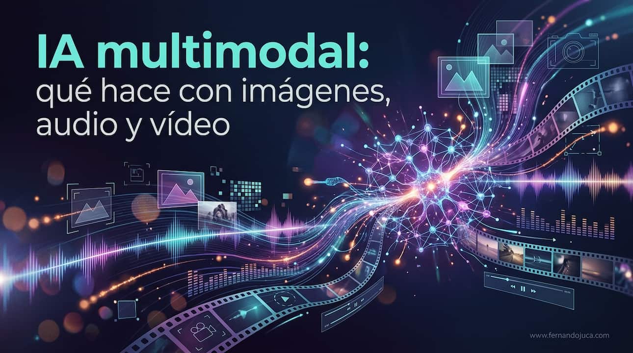 IA multimodal: qué hace con imágenes, audio y vídeo