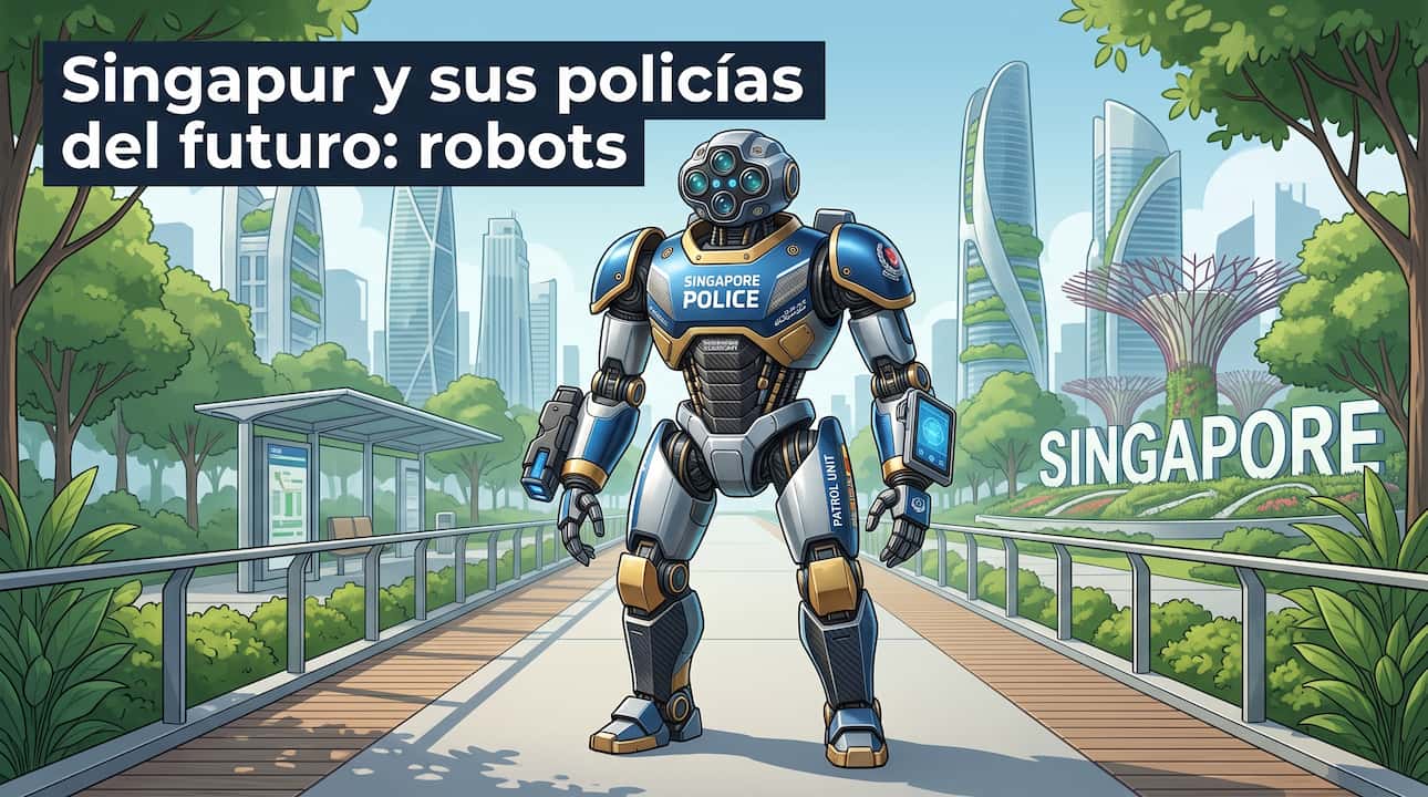 Singapur Entrena Robots Humanoides para Tareas Policiales Peligrosas
