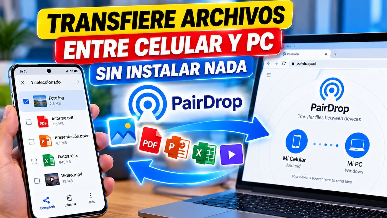 Pasar archivos del celular a la PC sin instalar nada
