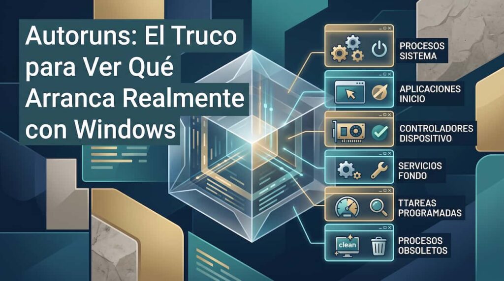 Autoruns: El Truco para Ver Qué Arranca Realmente con Windows