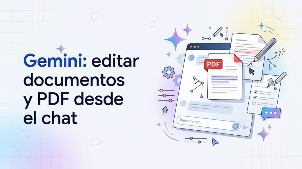 Gemini: editar documentos y PDF desde el chat