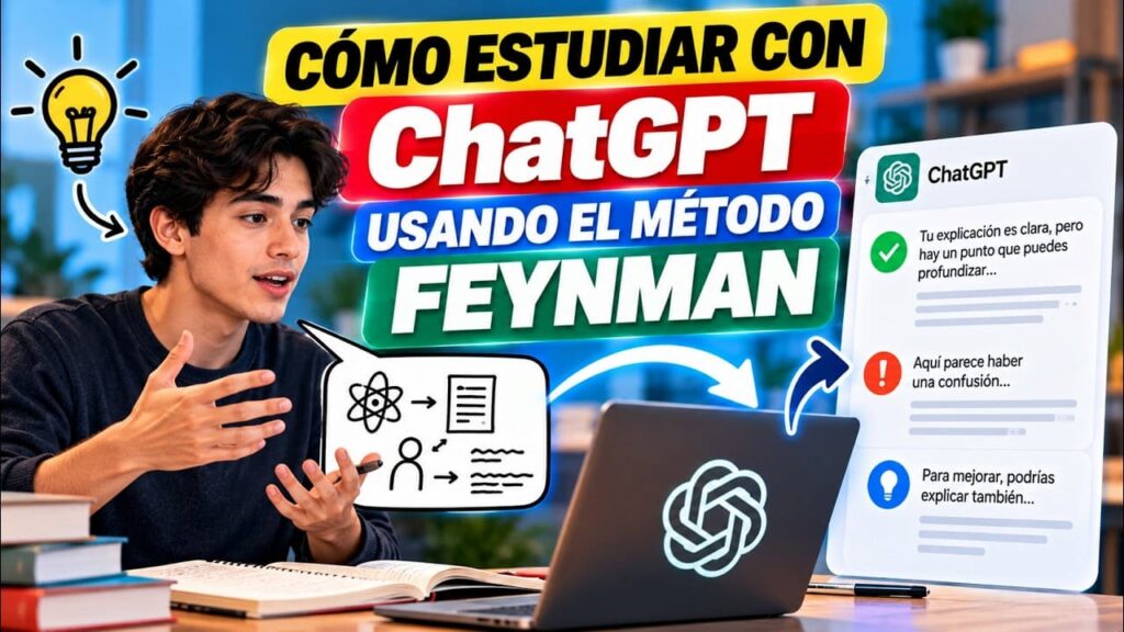 Cómo estudiar con ChatGPT usando el método Feynman