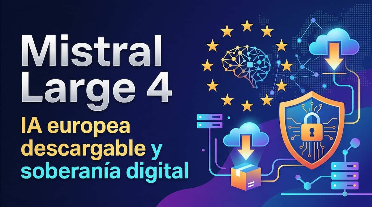 Mistral Large 4: IA europea descargable y soberanía digital